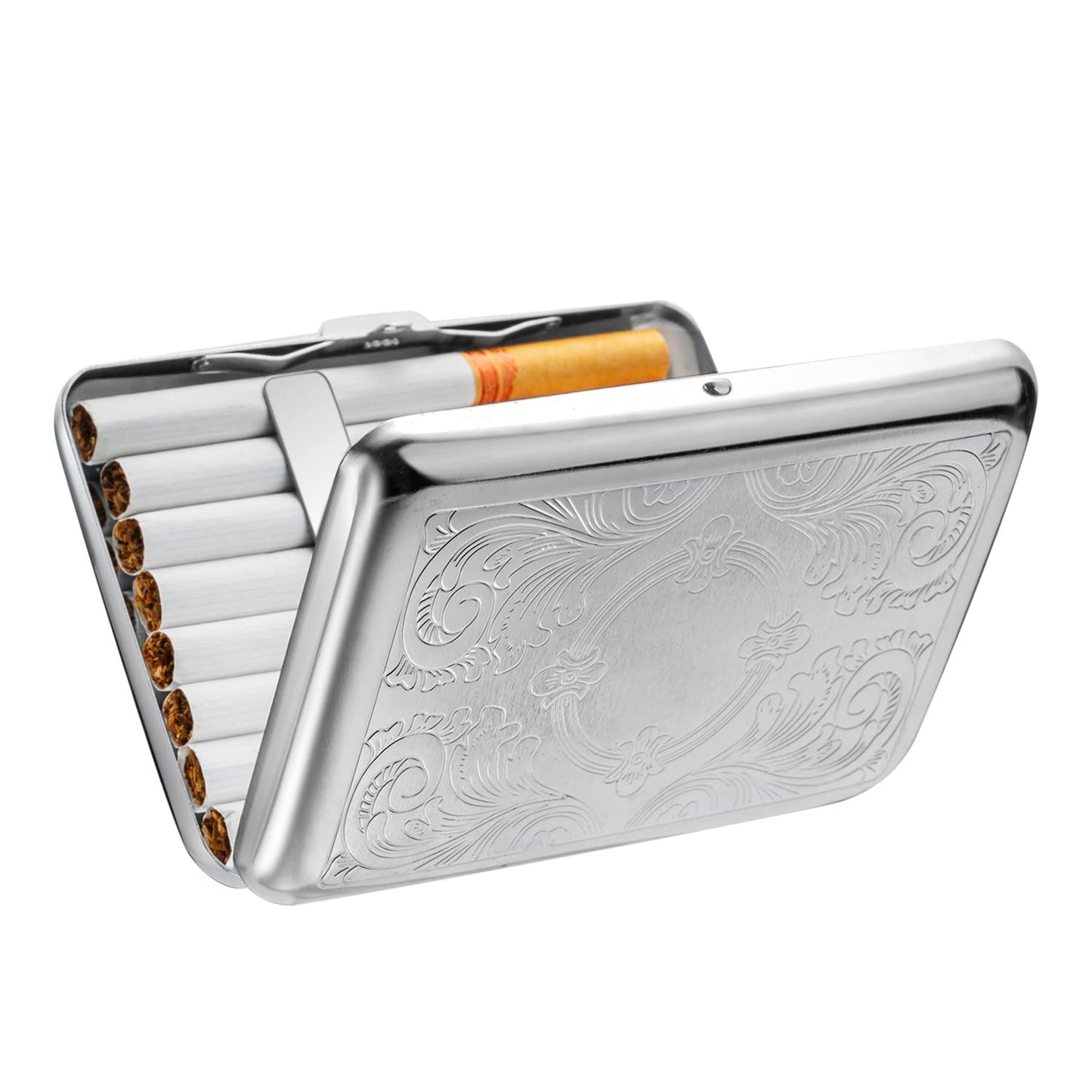 Stainless Steel Cigraette & Card Holder Wallet For Men