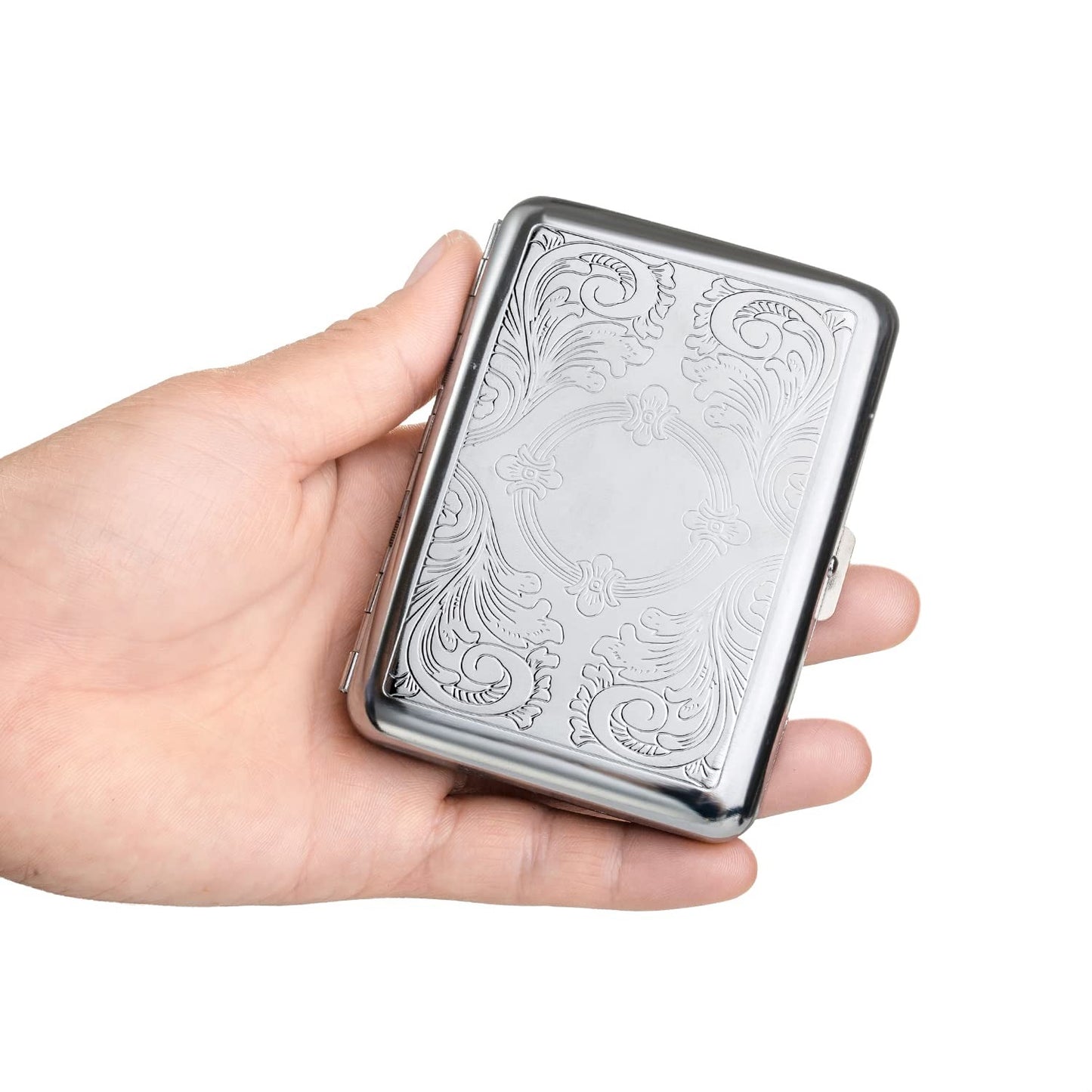 Stainless Steel Cigraette & Card Holder Wallet For Men
