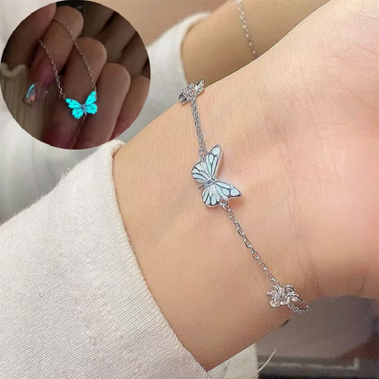 Luminous Dream Blue Butterfly bracelet