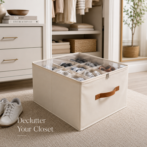 2 in 1 Foldable Smart Shoe Organizer