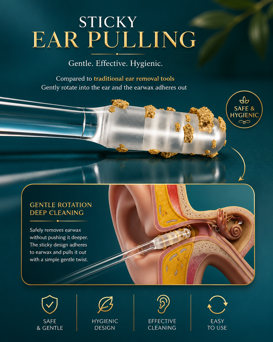 Reusable Earwax Cleaning Stick
