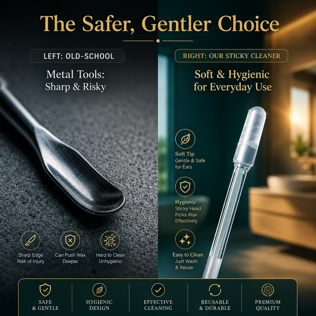 Reusable Earwax Cleaning Stick