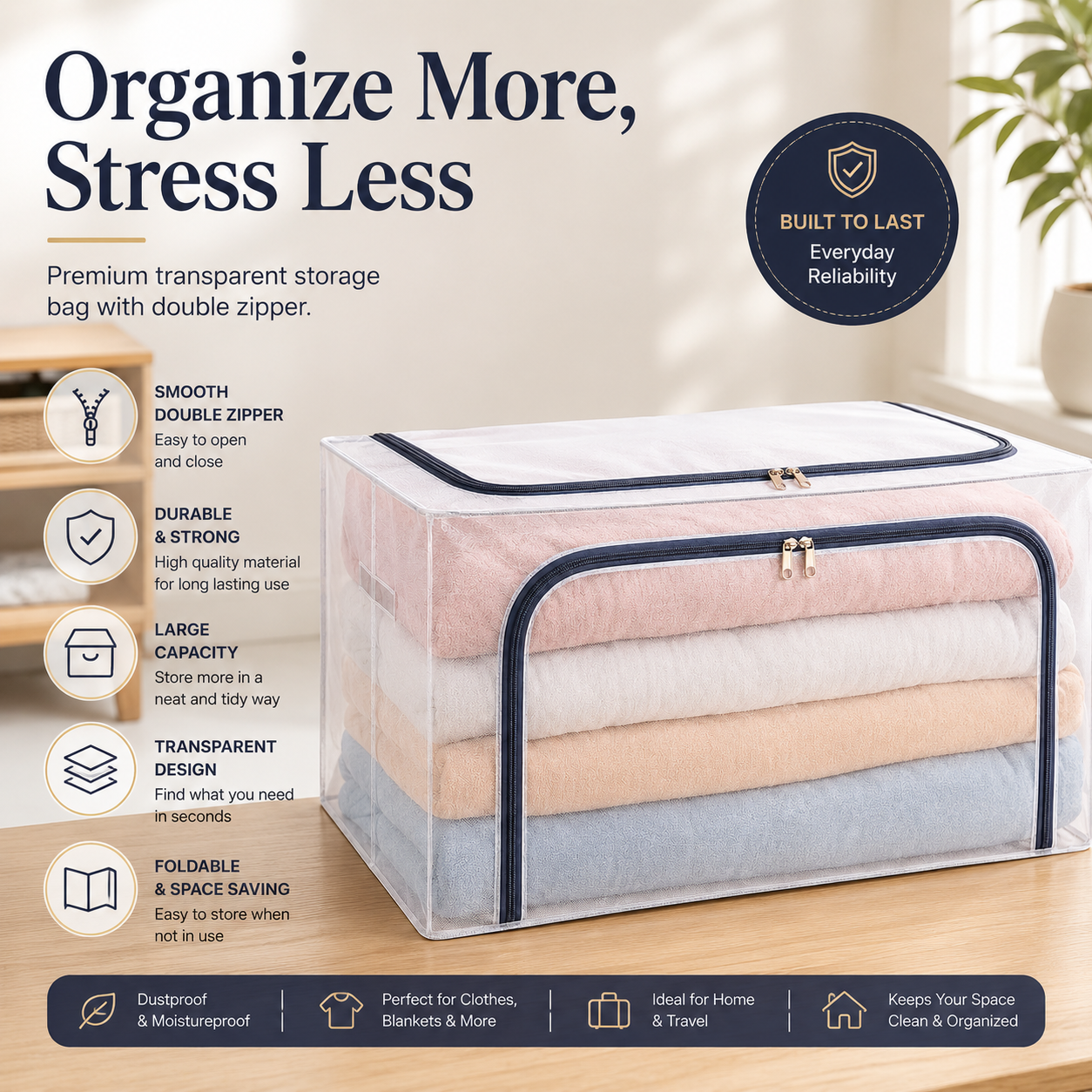 Foldable Clothing Storage Bag
