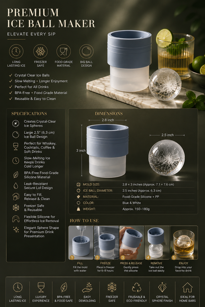 Premium Ice Ball Maker