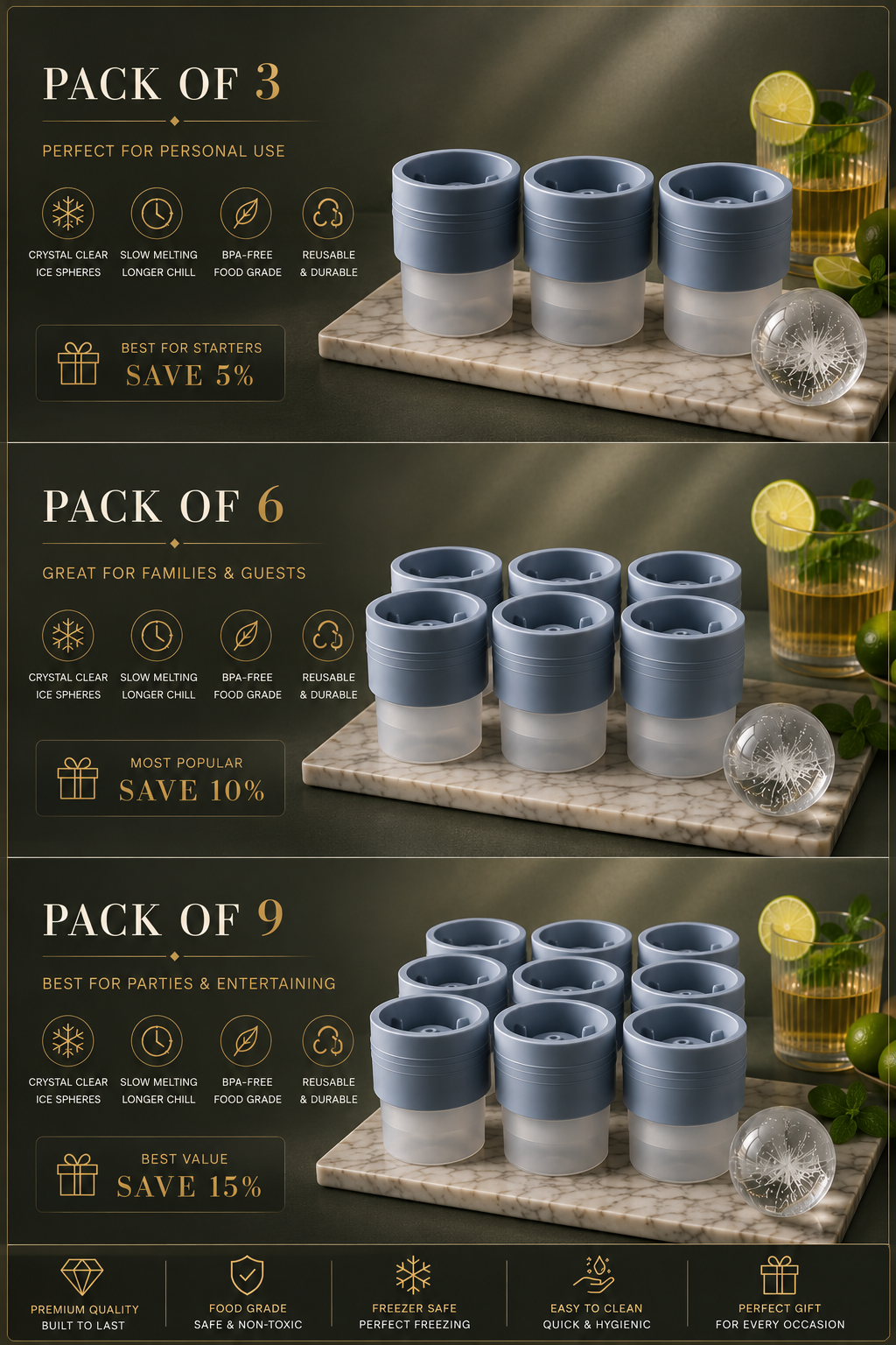 Premium Ice Ball Maker