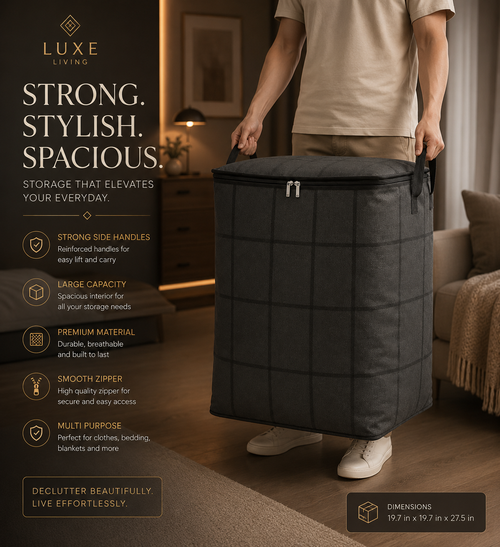 Large Foldable Storage Bag for Bedding & Clothes