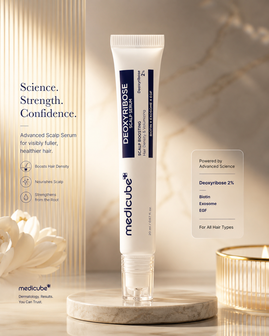 Medicube Scalp Serum with Deoxyribose for Fuller Looking Hair