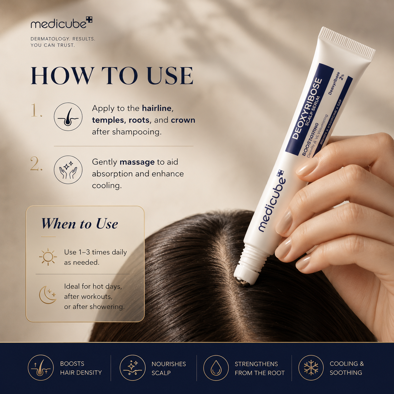 Medicube Scalp Serum with Deoxyribose for Fuller Looking Hair