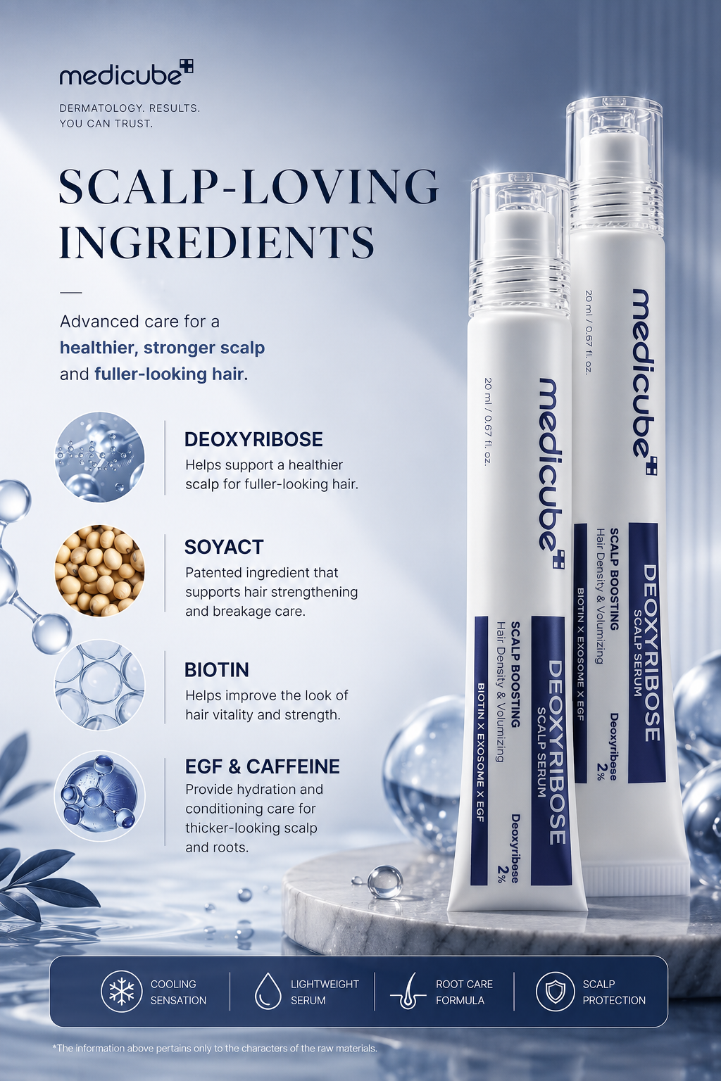 Medicube Scalp Serum with Deoxyribose for Fuller Looking Hair