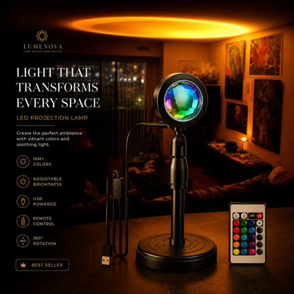 Aurora Premium Sunset Projection Lamp