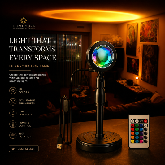 Aurora Premium Sunset Projection Lamp