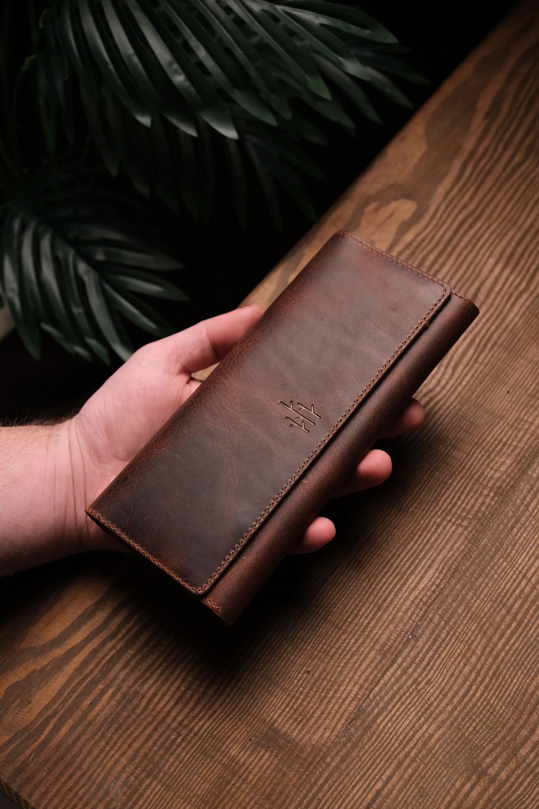 Turkish Style Handmade Leather Phone Wallet ( PURE LEATHER )