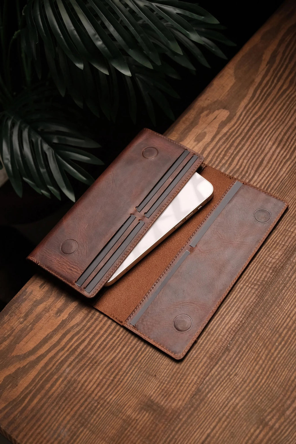 Turkish Style Handmade Leather Phone Wallet ( PURE LEATHER )