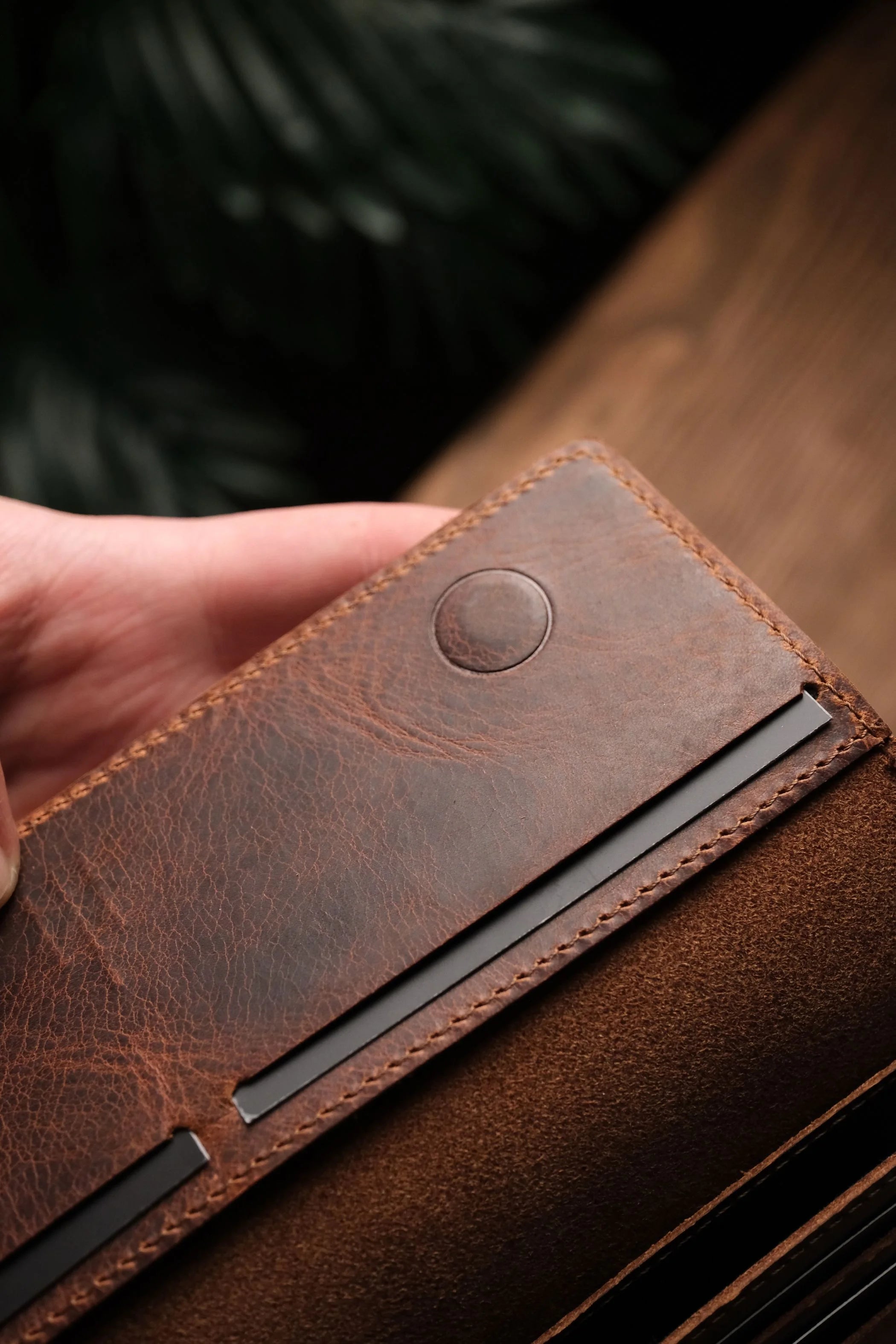 Turkish Style Handmade Leather Phone Wallet ( PURE LEATHER )