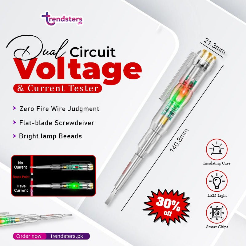 Dual Circuit Voltage & Current Tester