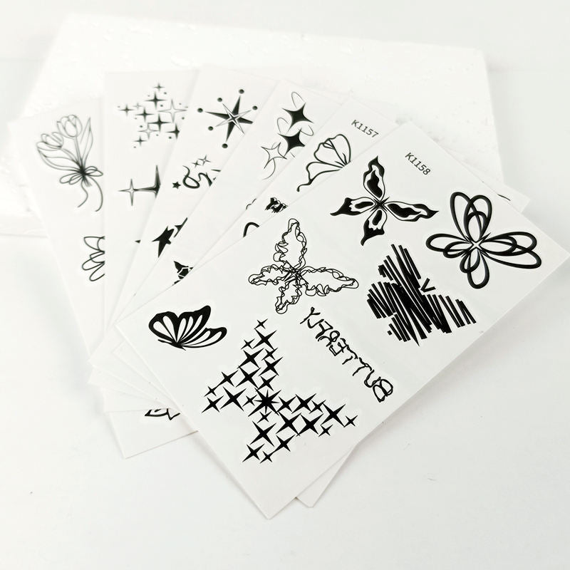 Waterproof temporary butterfly tattoo stickers