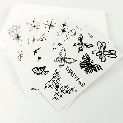 Waterproof temporary butterfly tattoo stickers