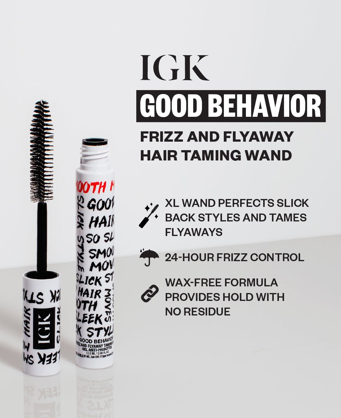 Frizz and Flyaway Lightweight Gel Hair Taming Wand