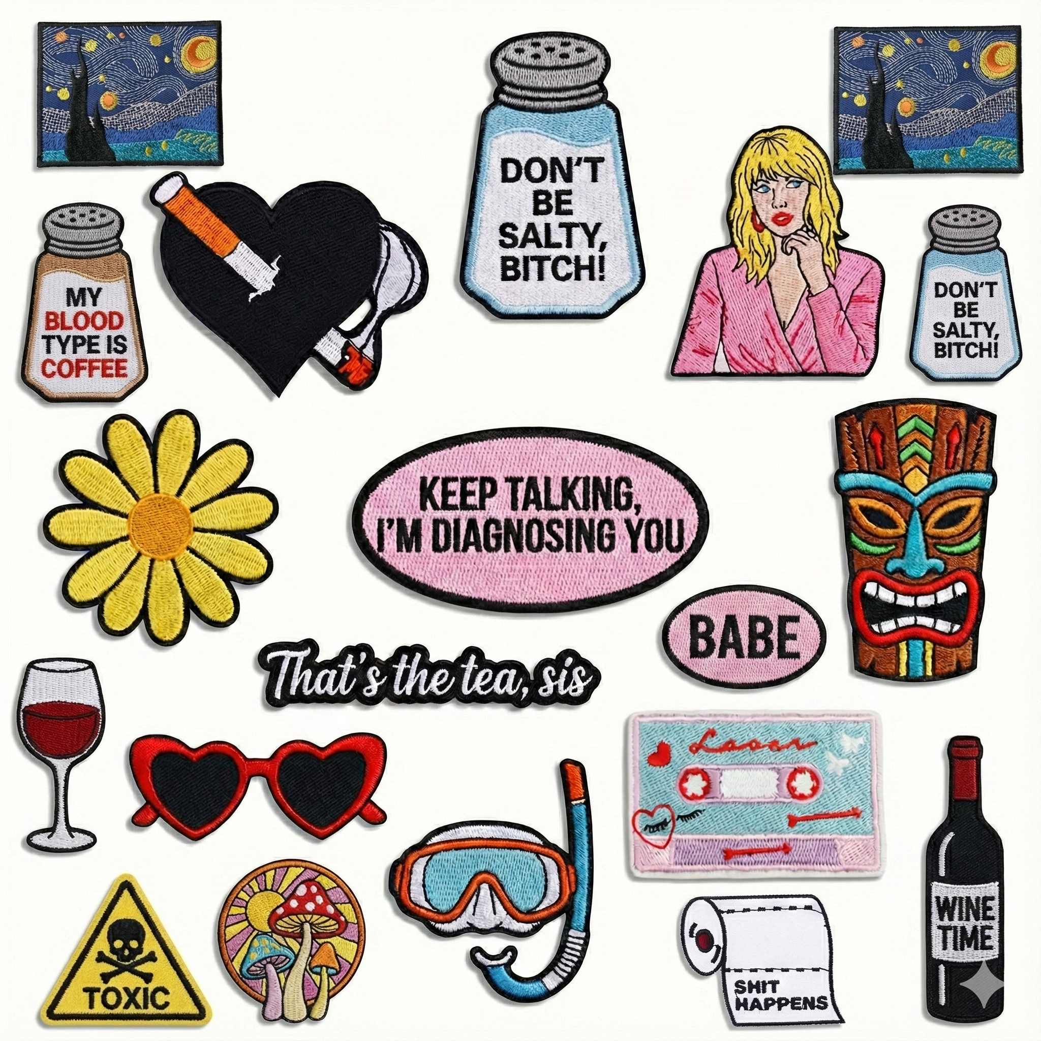 Embroidered Iron-On Patch