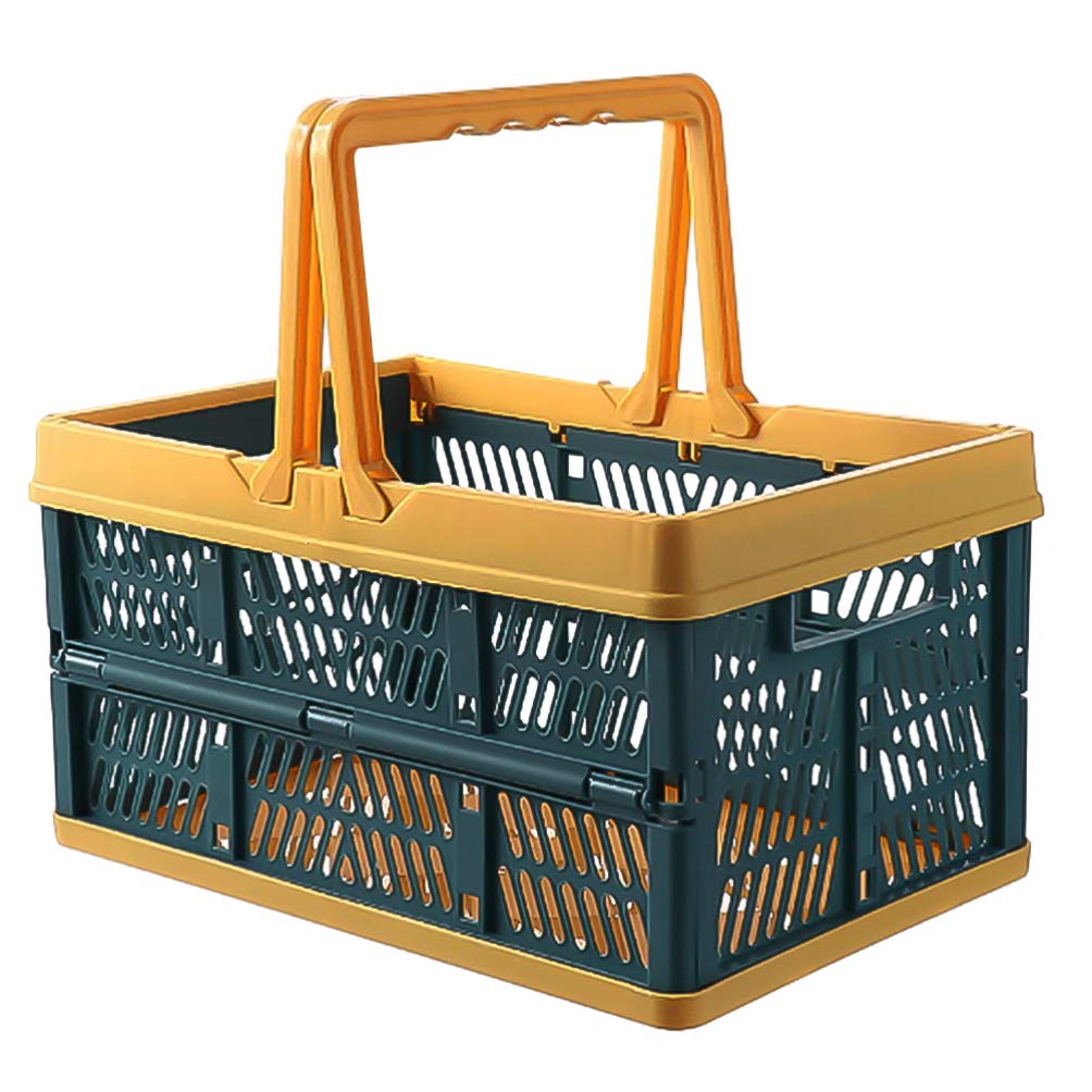 Grocery Basket with Handle | Multipurpose Shopping & Storage Basket for Fruits, Vegetables, Snacks & Kitchen Organization