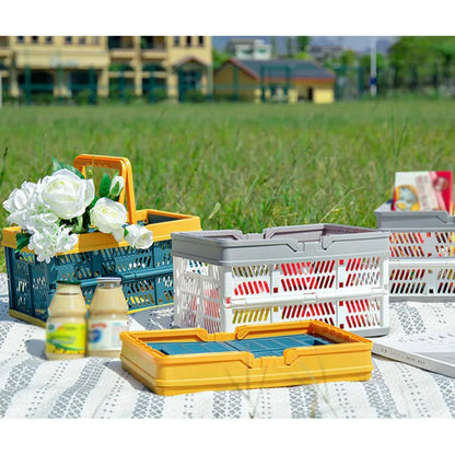 Grocery Basket with Handle | Multipurpose Shopping & Storage Basket for Fruits, Vegetables, Snacks & Kitchen Organization