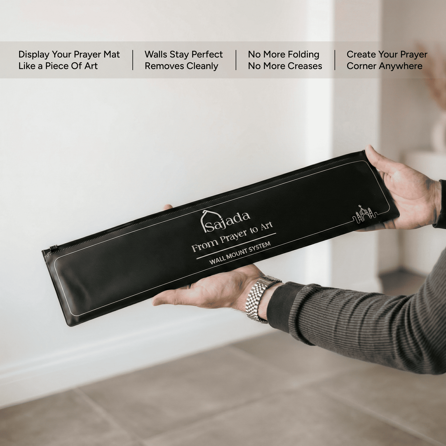 Wall-Mounted Prayer Mat Holder