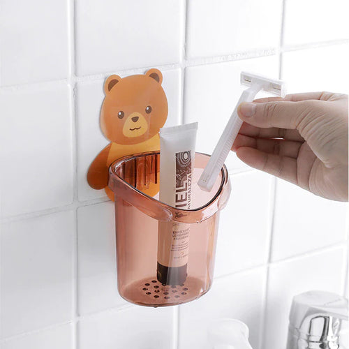 Bear Wall Mounted Toothbrush Holder