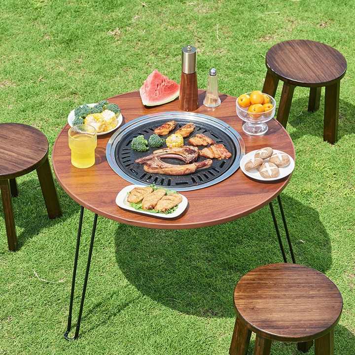 Multifunctional Folding Outdoor Grill Table