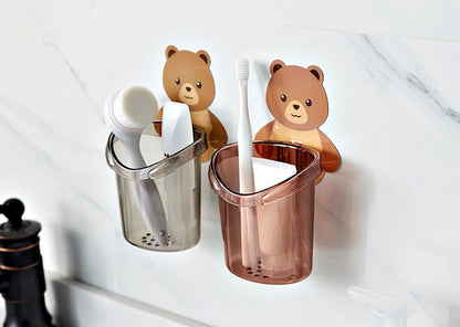 Bear Wall Mounted Toothbrush Holder