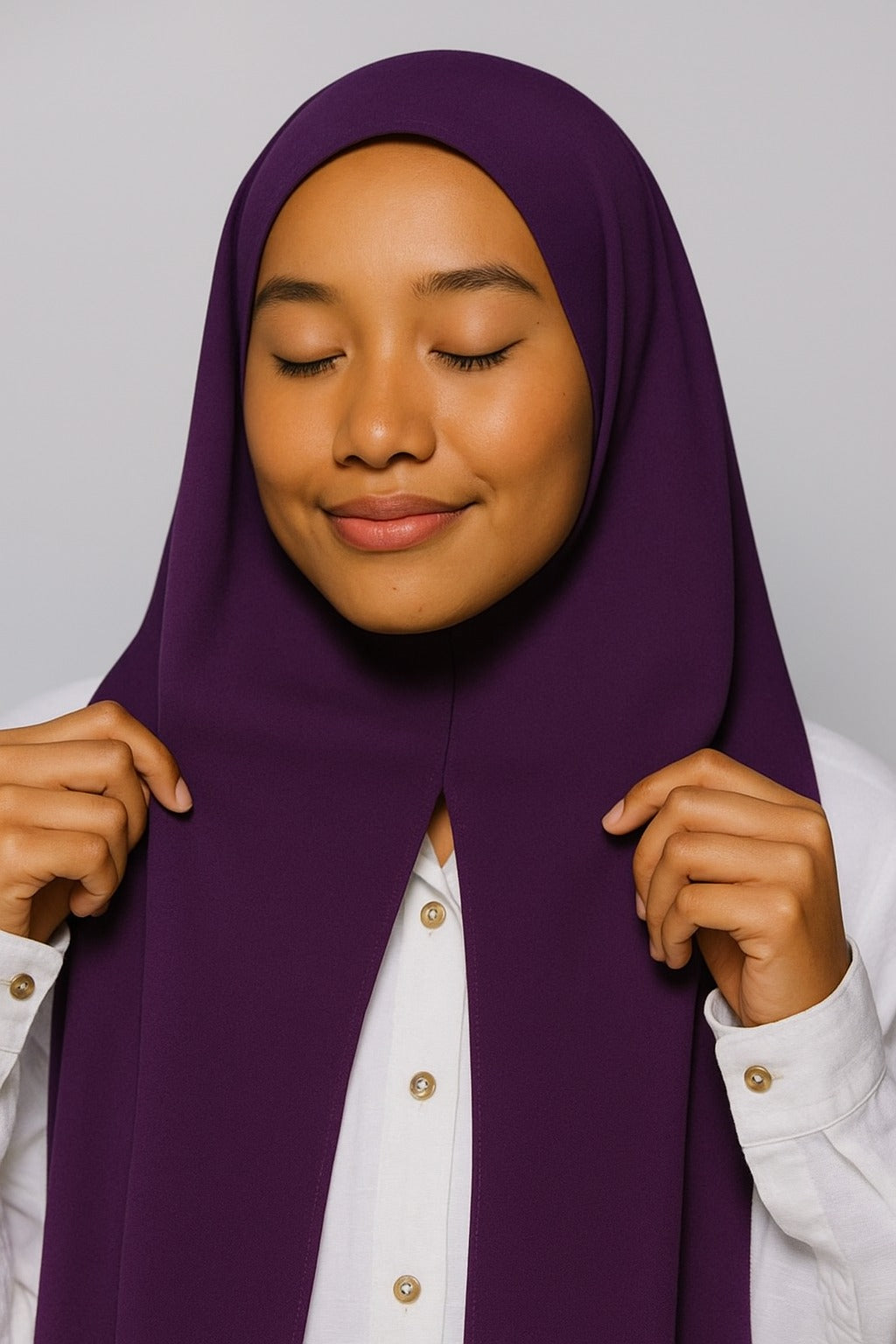 Magnetic Instant Hijab by UJ - 72 x 21 (Inches)