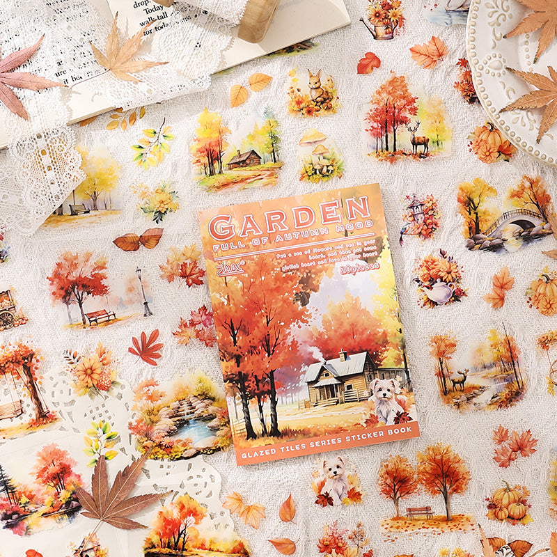 Glazed Tile House Series Sticker Book