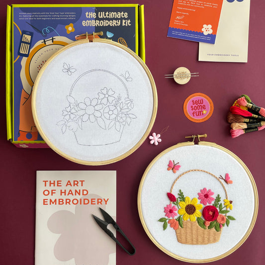 Beginner's Friendly DIY Embroidery Learning Kit