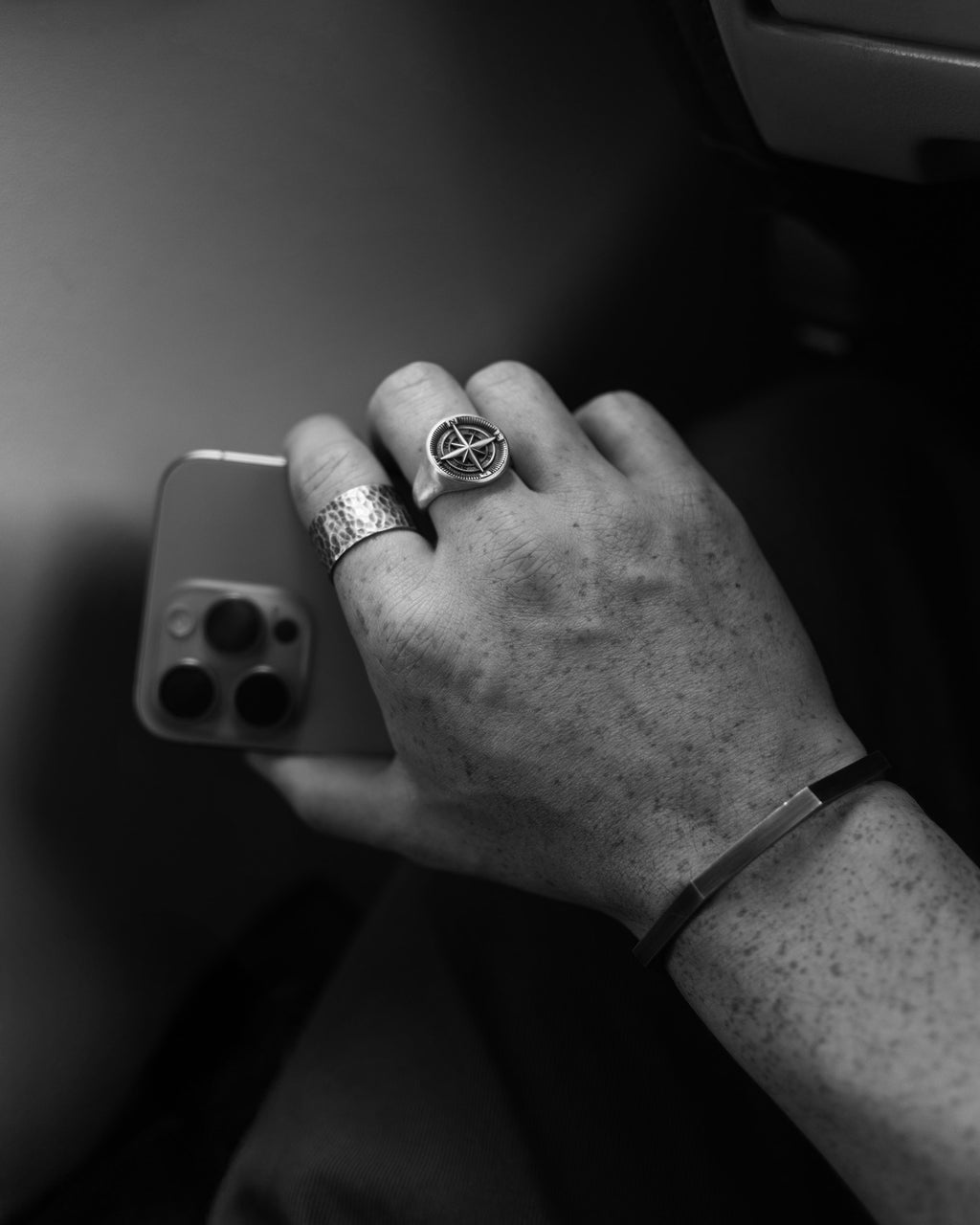 Stainless Steel Hexagon Cuff Bangle