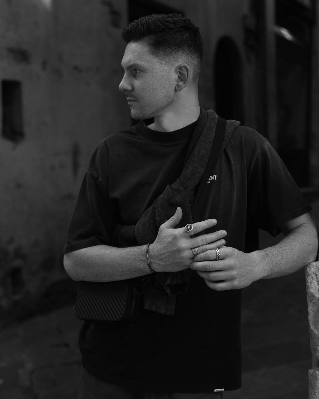 Stainless Steel Hexagon Cuff Bangle