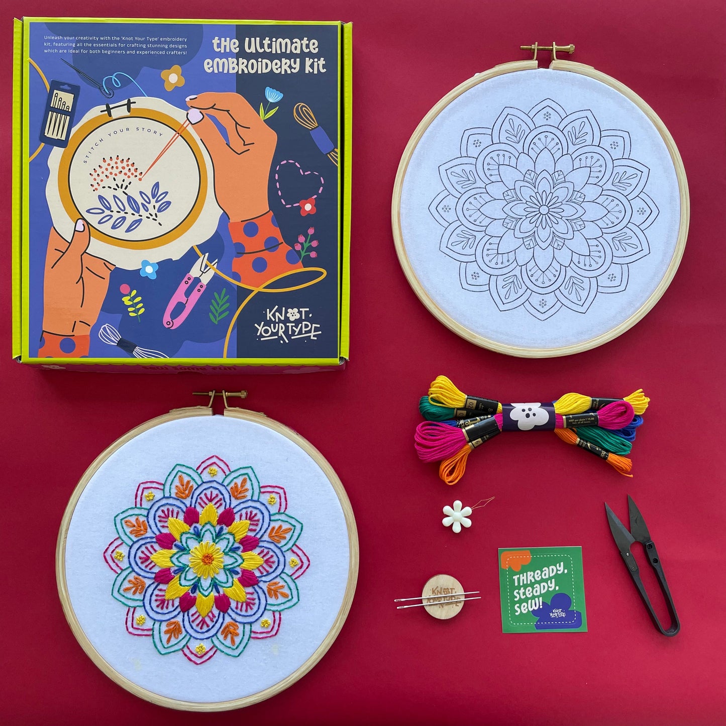 Beginner's Friendly DIY Embroidery Learning Kit