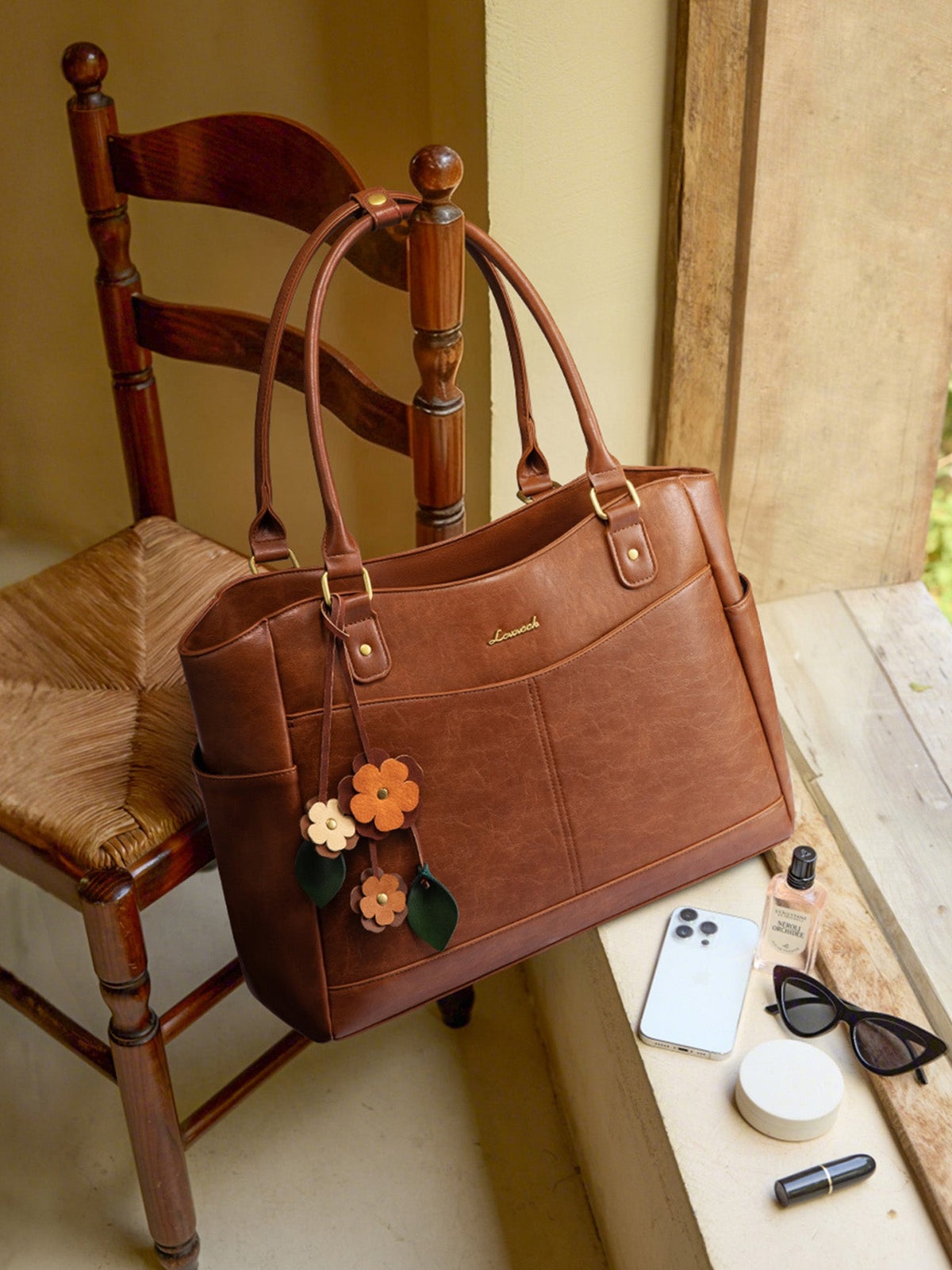 Leather Vintage Tote Bag