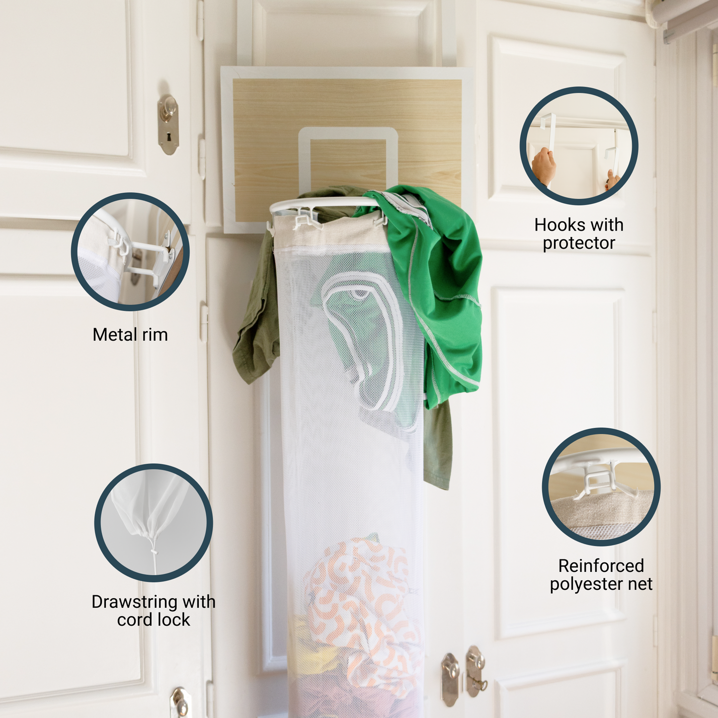 Laundry Basketball Hamper