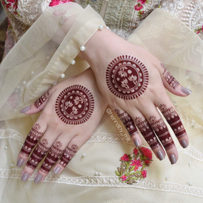 Instant Elite Red Mehndi  Stickers