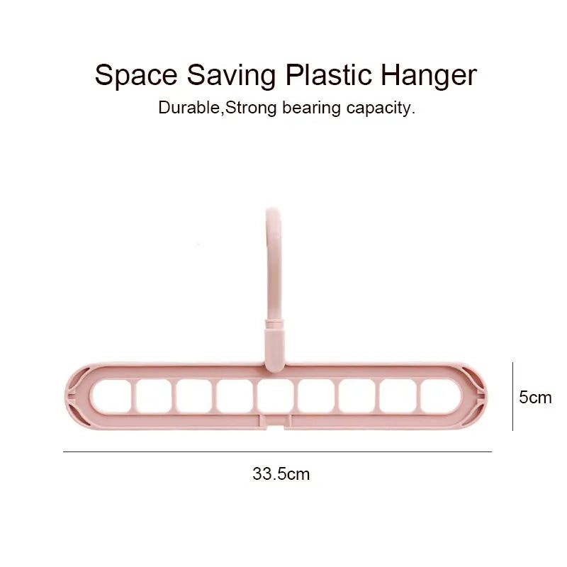 9 Hole Magic Rotating Hanger | Smart Cloth Organizer