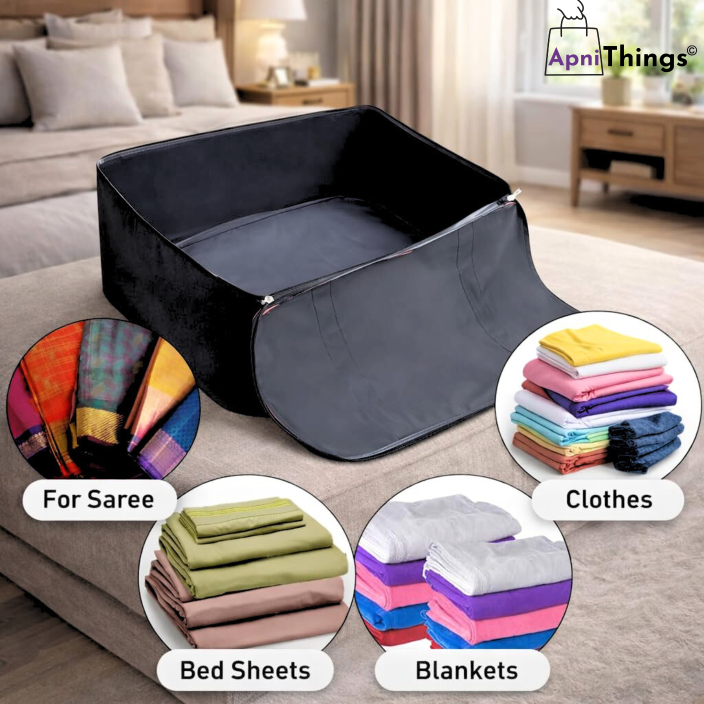 Premium Nylon Underbed Storage Bag