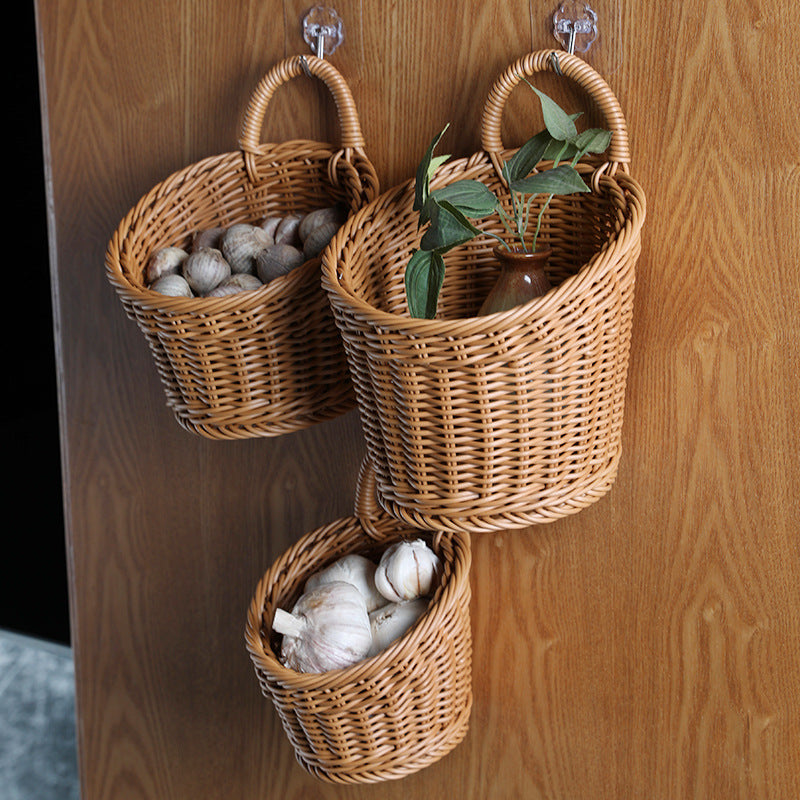 Wall Hanging Storage Basket for Kitchen