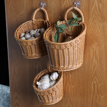 Wall Hanging Storage Basket for Kitchen