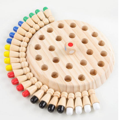 Wooden Memory Chess Game 🧠