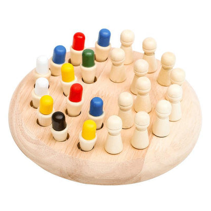 Wooden Memory Chess Game 🧠
