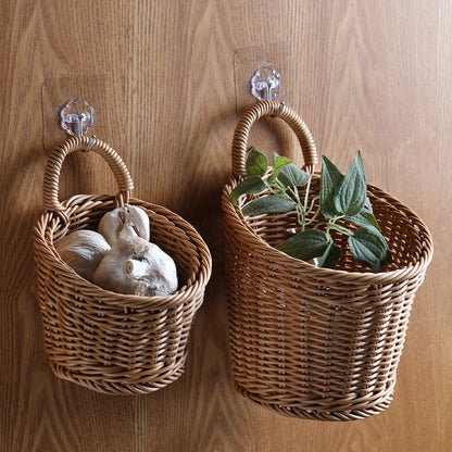 Wall Hanging Storage Basket for Kitchen