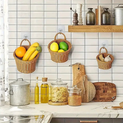 Wall Hanging Storage Basket for Kitchen