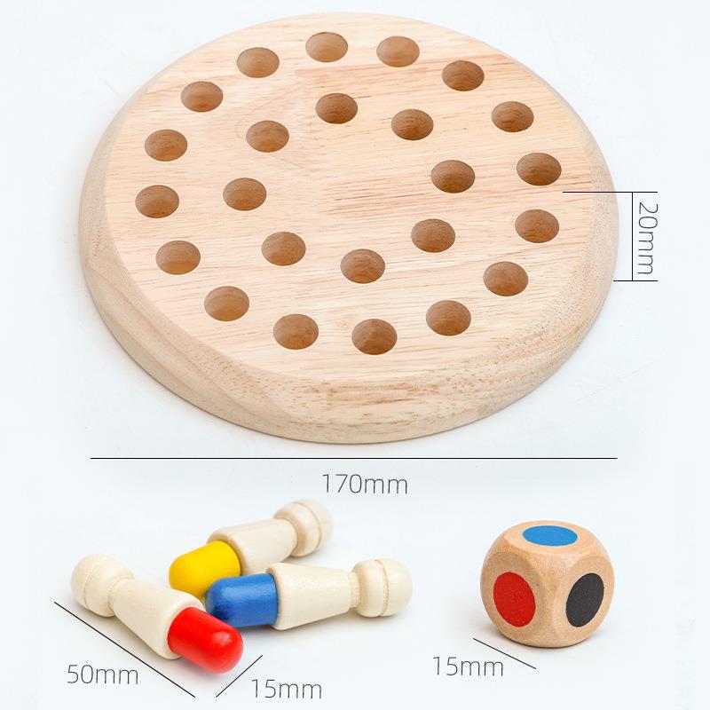 Wooden Memory Chess Game 🧠