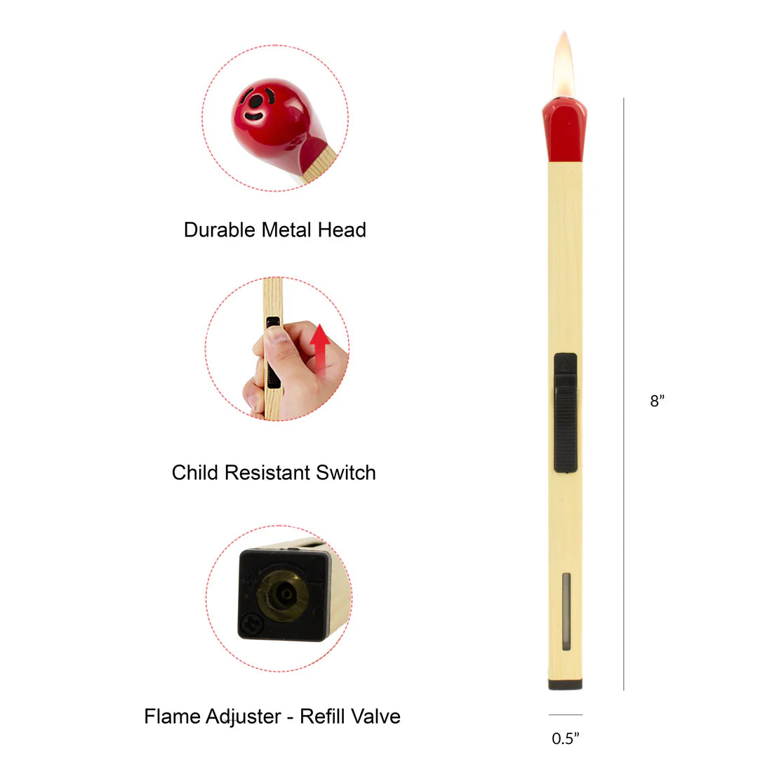 Creative Inflatable Matchstick Lighter