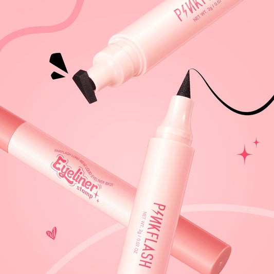 2-in-1 PINKFLASH Instant Shape Lasting Wingled Eyeliner Stamp
