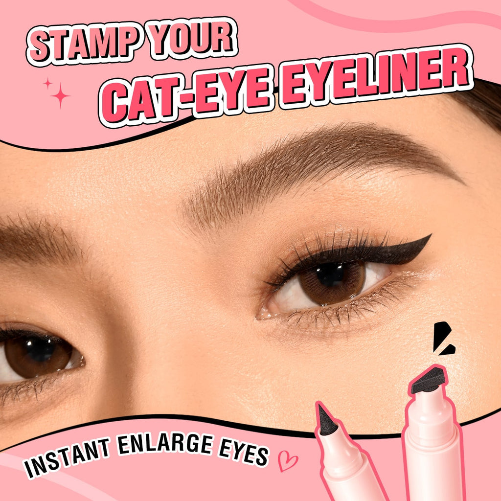 2-in-1 PINKFLASH Instant Shape Lasting Wingled Eyeliner Stamp